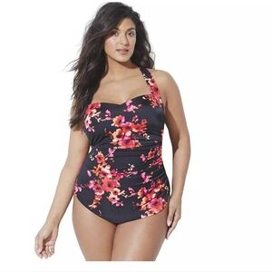 Swimsuits for All Women's Chlorine Resistant H-B  Floral One-Piece Swimsuit 14